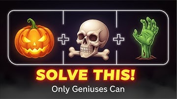 Only Smart People Can Solve This Halloween Math Puzzle! 🎃💀 (Try It LIVE)💪🏾