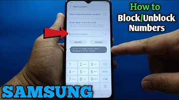 How to block/unblock numbers on Samsung Galaxy A02