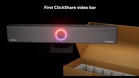 ClickShare Bar Core, the video bar for engaging, effortless wireless conferencing