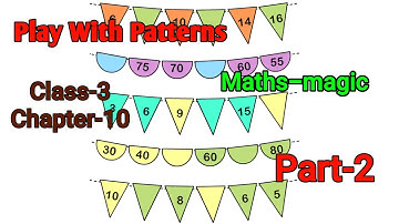 Play with patterns Class 3 (Part-2) Chapter‐10 Maths-magic @NCERTTHEMIND