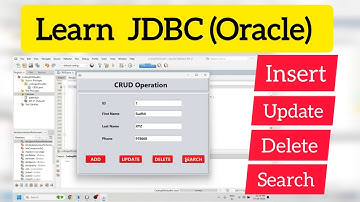 JDBC Connection in Java with Oracle Database | Insert update delete and Search record | CRUD in Java