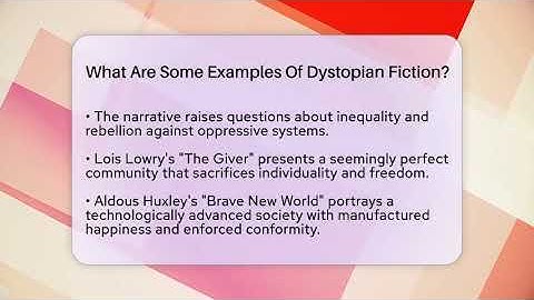 What Are Some Examples Of Dystopian Fiction? - The Prose Path
