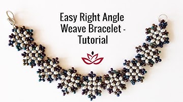 Easy Right Angle Weave Bracelet - Tutorial || DIY