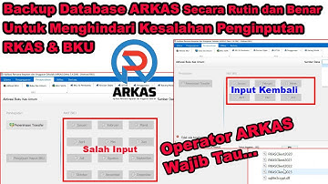 Cara Backup dan Restore Database ARKAS Tahun 2022