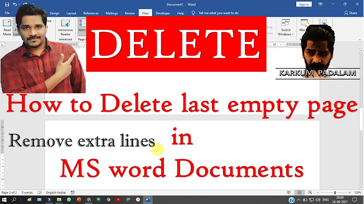 How to Delete Undeletable Last Blank Pages of MS Word | Delete last empty page in Microsoft Word |