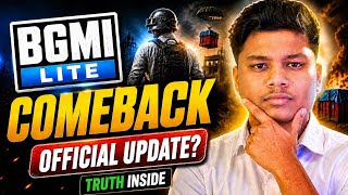 BGMI LITE IS BACK..😳🔥 Reality Check 