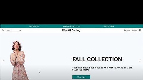 Build a Stunning Responsive E-Commerce Website with React & Redux |  Step-by-Step Tutorial #reactjs