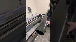 Window tint Teaching Lil Mitch how 2 use Xpel Dap plotter network, on Mac Mini, Mimaki cg160-FXII