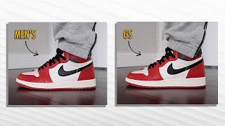 Which One Should You Buy? GS vs Men's Jordan 1 High Chicago Lost & Found Comparison + On Foot