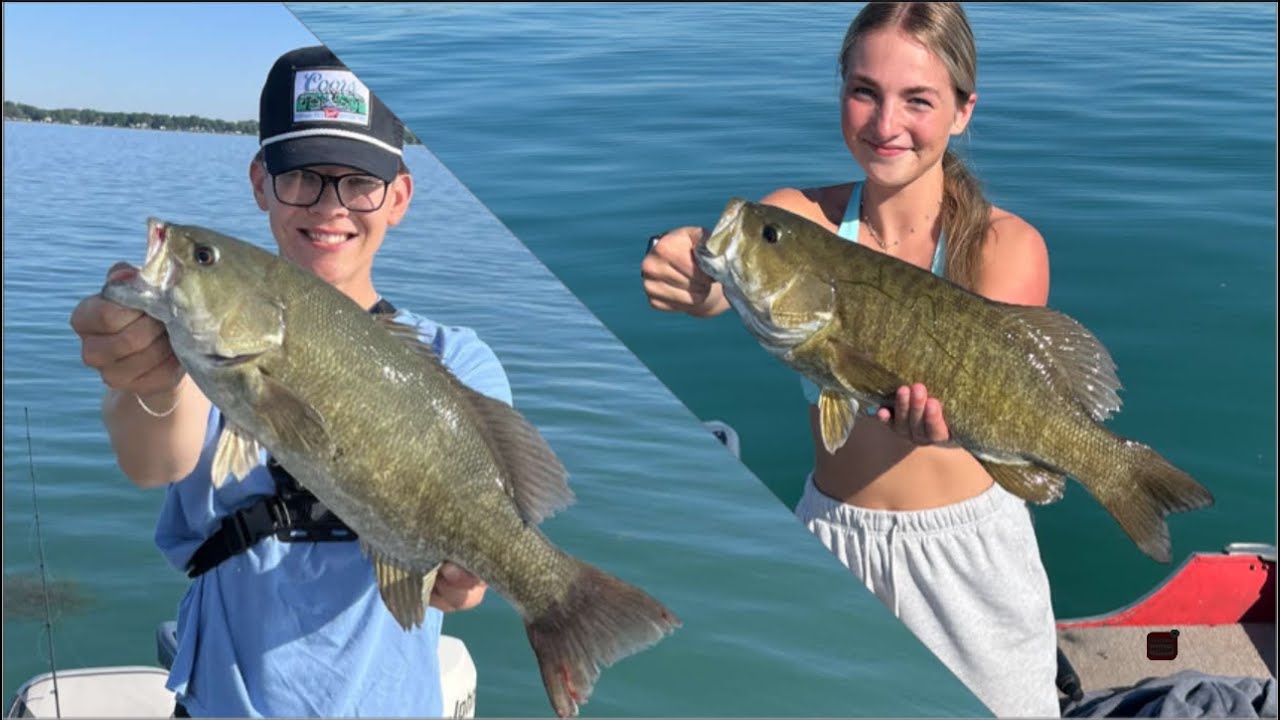 Epic bass fishing on Lake St Clair