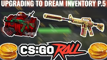 UPGRADING TO OUR DREAM INVENTORY ON CSGOROLL PART 5 (M4A1-S)