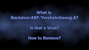 Backdoor:ASP/Yorcirekrikseng.A Malware Explained & Removal Guide