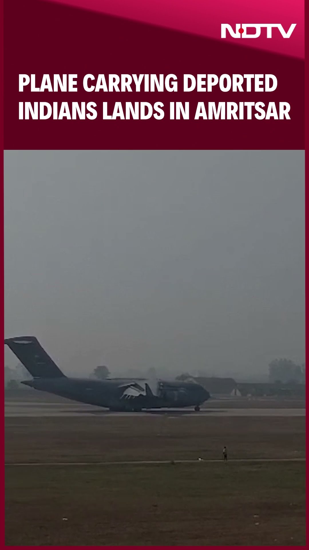 Indians Deported | US Military Plane Bringing Back Indians Deported By Trump Lands In Amritsar
