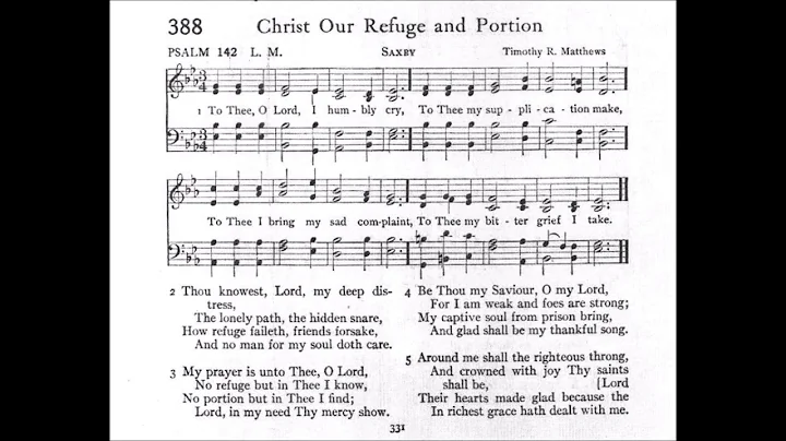To Thee, O Lord, I Humbly Cry (Saxby)