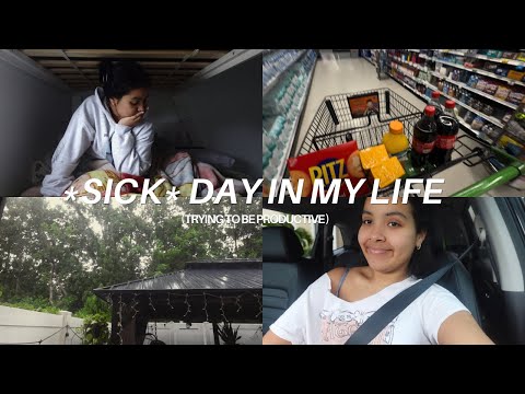 realistic day in my life at home | productive while sick, self care, doing homework 🤍