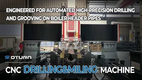 BOSM-DS6025 CNC Gantry Drilling Machine | High-Speed Boiler Header Tube Drilling