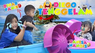 DINAR BINGUNG, ADIK DIEGO DAN DANISA TENGGELAM.. SEMUA PANIK..‼️ #viral #trending