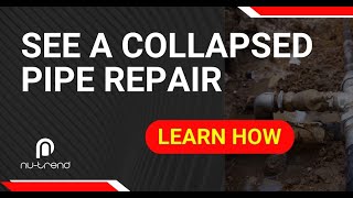 Plumber blocked drain repair to fix collapsed stormwater pipe