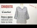 CÓMO TEJER CHAQUETA / SACO A CROCHET by HANDWORK DIY & ARTSIL TRICÔ E CROCHÊ