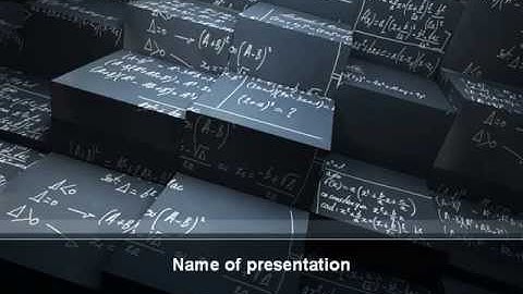 Complex Calculations PowerPoint Template by PoweredTemplate.com