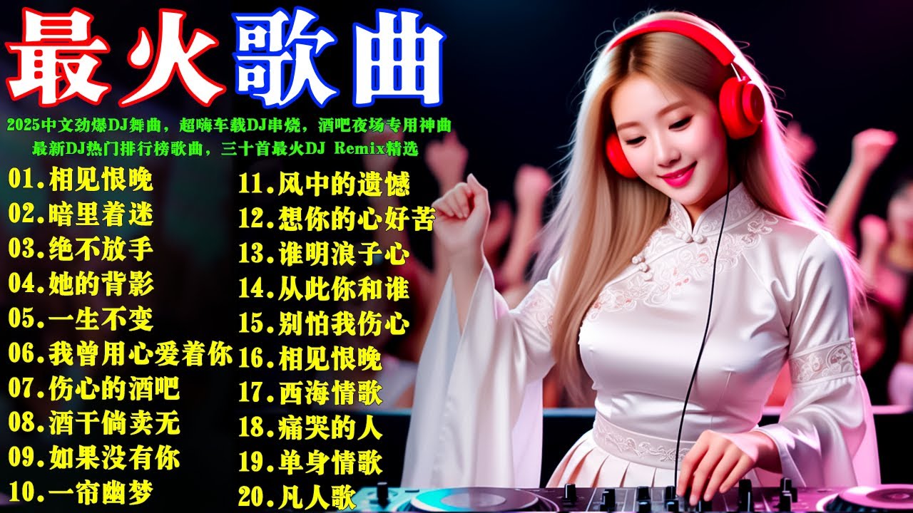 2025中文劲爆DJ舞曲,超嗨车载DJ串烧,酒吧夜场专用神曲,最新DJ热门排行榜歌曲,三十首最火DJ Remix精选 🔥170分钟连播神曲合集#彭佳慧#張宇#周傳雄#伍佰#任賢齊#林憶蓮#王傑#張雨生