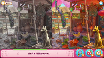 Manor Matters hidden objects #58 Market - hard level - find 13 differences failed in 1