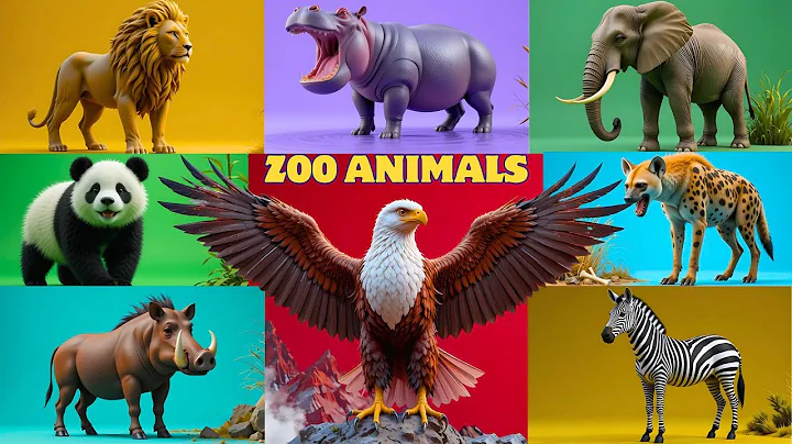 Zoo Animal Sounds Song | Nursery Rhyme for Kids - Learn Animal Names and Sounds