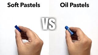 Oil pastels vs soft pastels | Mungyo Oil Pastels screenshot 4