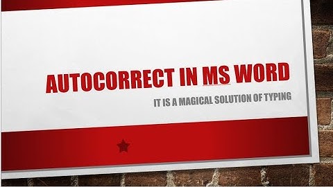 Autocorrect Option in MS Word Tutorial Bangla | How to use auto Correct Option in MS Word in  Bangla