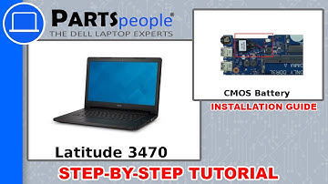 Dell Latitude 3470 (P63G001) CMOS Battery How-To Video Tutorial