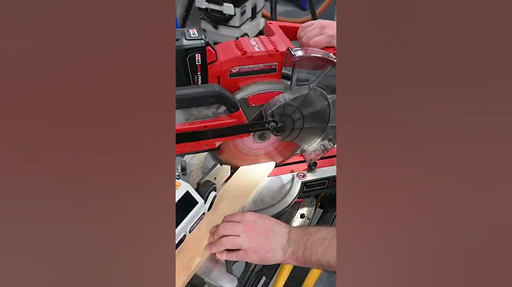 The REEKON Tools M1 Caliber cutting 45 degree miter cuts