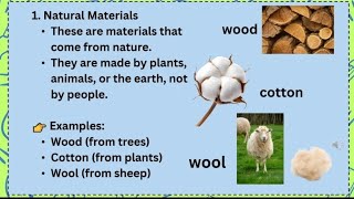 #Materials online lesson for Grade 1 and 2 ||What are materials? ||Type of materials