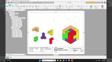 Creating the Exploded View DRAWING of the Puzzle Cube