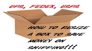 How to resize a box for shipping to save money on postage.  usps ups fedex ebay amazon eCommerce!!!