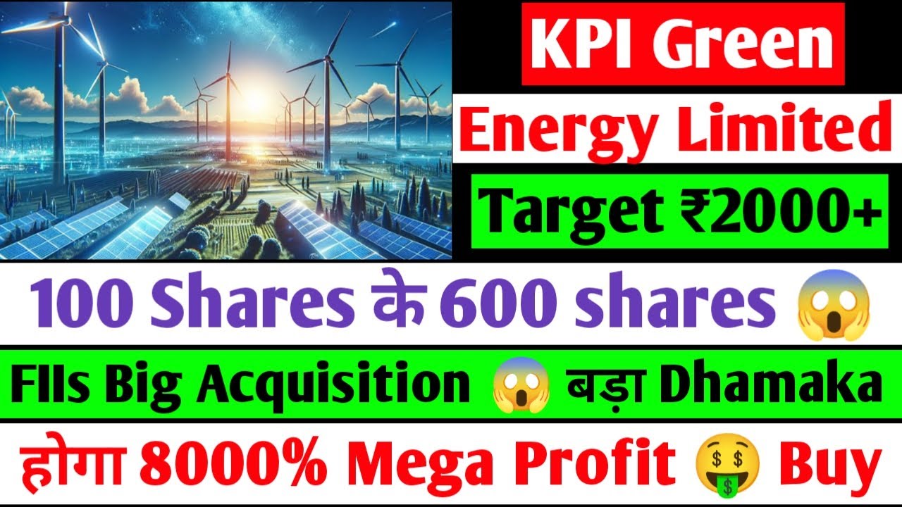 Kpi green share latest news | kpi green energy, kpi green energy share latest news, kpi green share