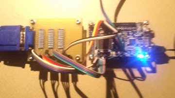 DE0 Nano + VHDL DMA Core + NIOS II + Resistor DAC = Test screen