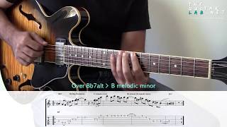 Jazzy Blues Altered Lick/Lesson - TheGuitarLab.net
