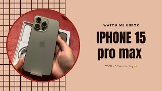 Iphone 15 Pro Max Unboxing 🍏 | Natural Titanium | 256GB | Camera Test