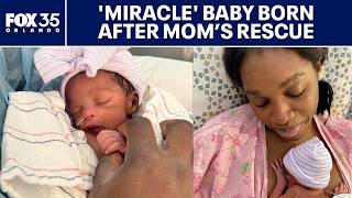 Pregnant woman rescued from sinking car delivers 'miracle' baby hours later: 'God is alive'