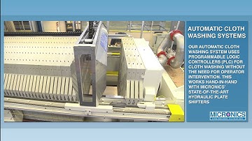 Automatic Filter Cloth Washing Systems from Micronics, Inc