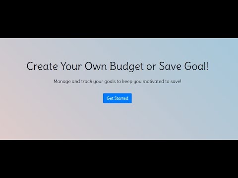 Budget and Save Tracker - CS50x Final Project