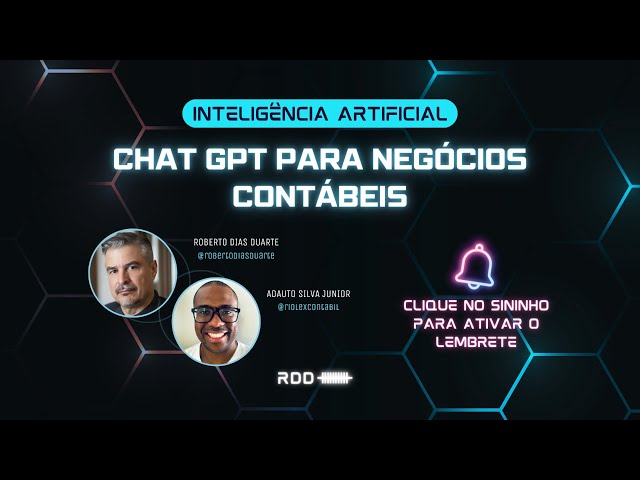 Live RDD | Chat GPT para Negócios Contábeis