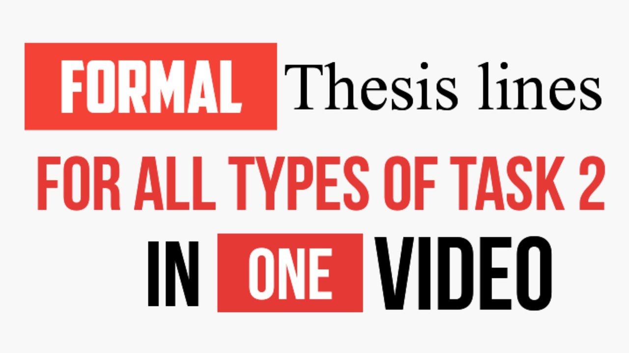 thesis lines for task 2 pdf