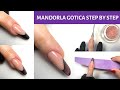 STEP by STEP MANDORLA GOTICA CON FRENCH IN STRUTTURA