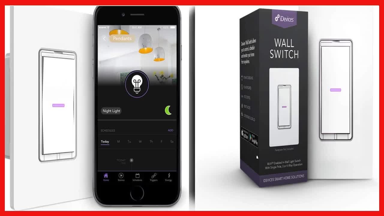 iDevices IDEV0008HW WiFi Smart Wall SwitchWorks with Alexa YouTube