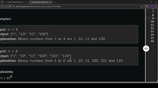 Generate Binary Numbers | GFG POD Explained in Tamil | Java Programming