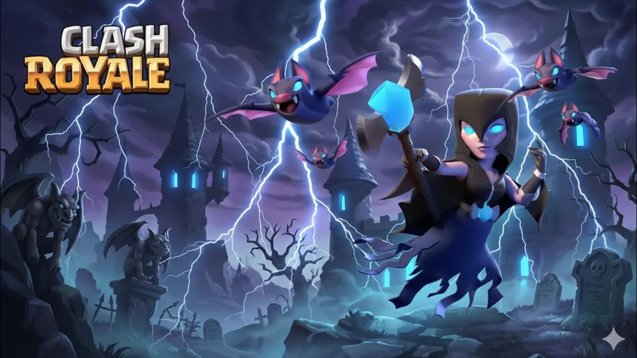 Clash royale fun arena #11 Eletric Gothic deck 🖤👻💀⚔️🦇