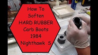 How to Soften Hard Rubber Bike Parts. Carb Boots, And other parts that should be soft.