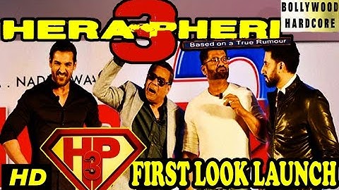"Hera Pheri 3" Movie | Paresh Rawal, Sunil Shetty, John Abraham, Abhishek | Launch Full Event 2015.