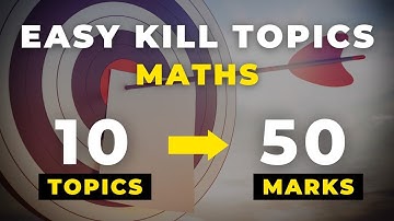 easy kill topics for jee mains 2023 maths